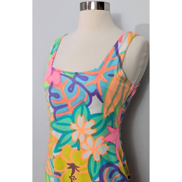 Moda Int'l Neon Tropical Bodycon Dress - Picture 5 of 6